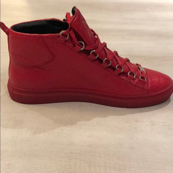 Balenciaga Red Arena High Top Size 43 - Picture 2 of 6